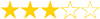 stars 3 yellow
